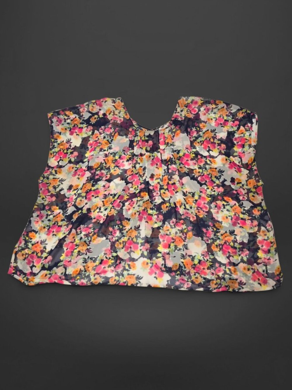 Torrid Floral Sheer Tulip Flowy Blouse (Size 5X)